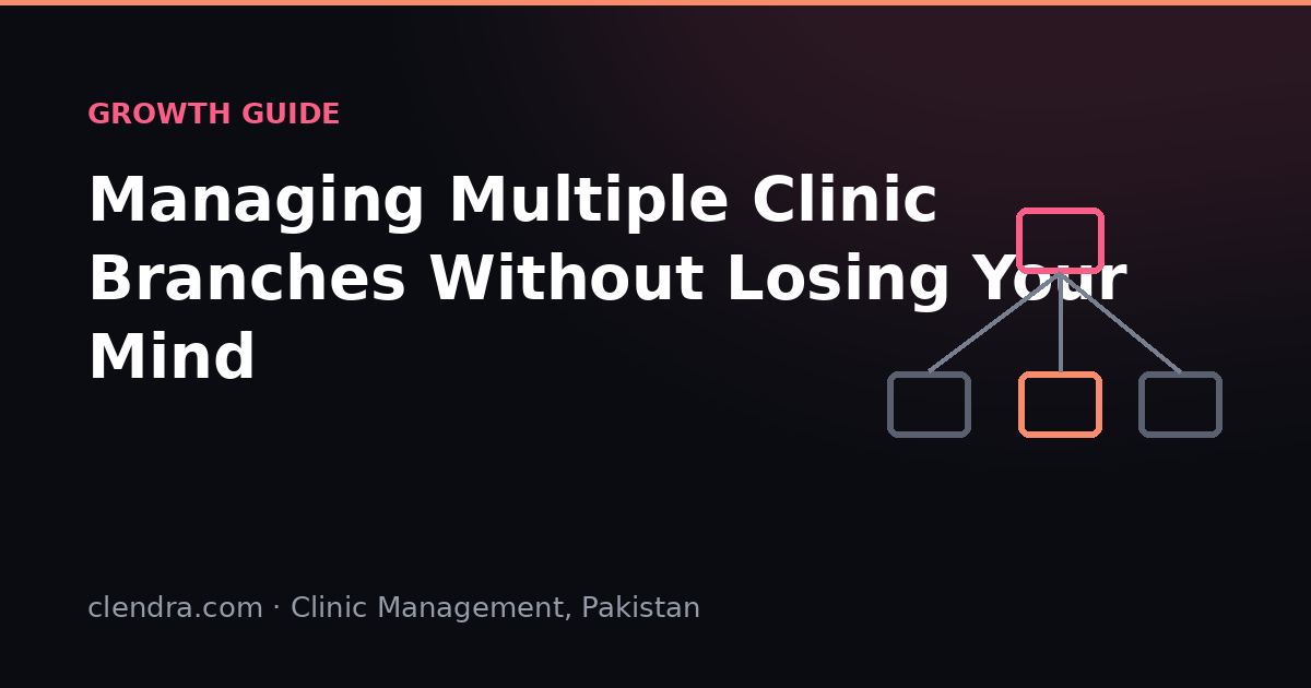 Managing multiple clinic branches in Pakistan — multi-branch clinic management